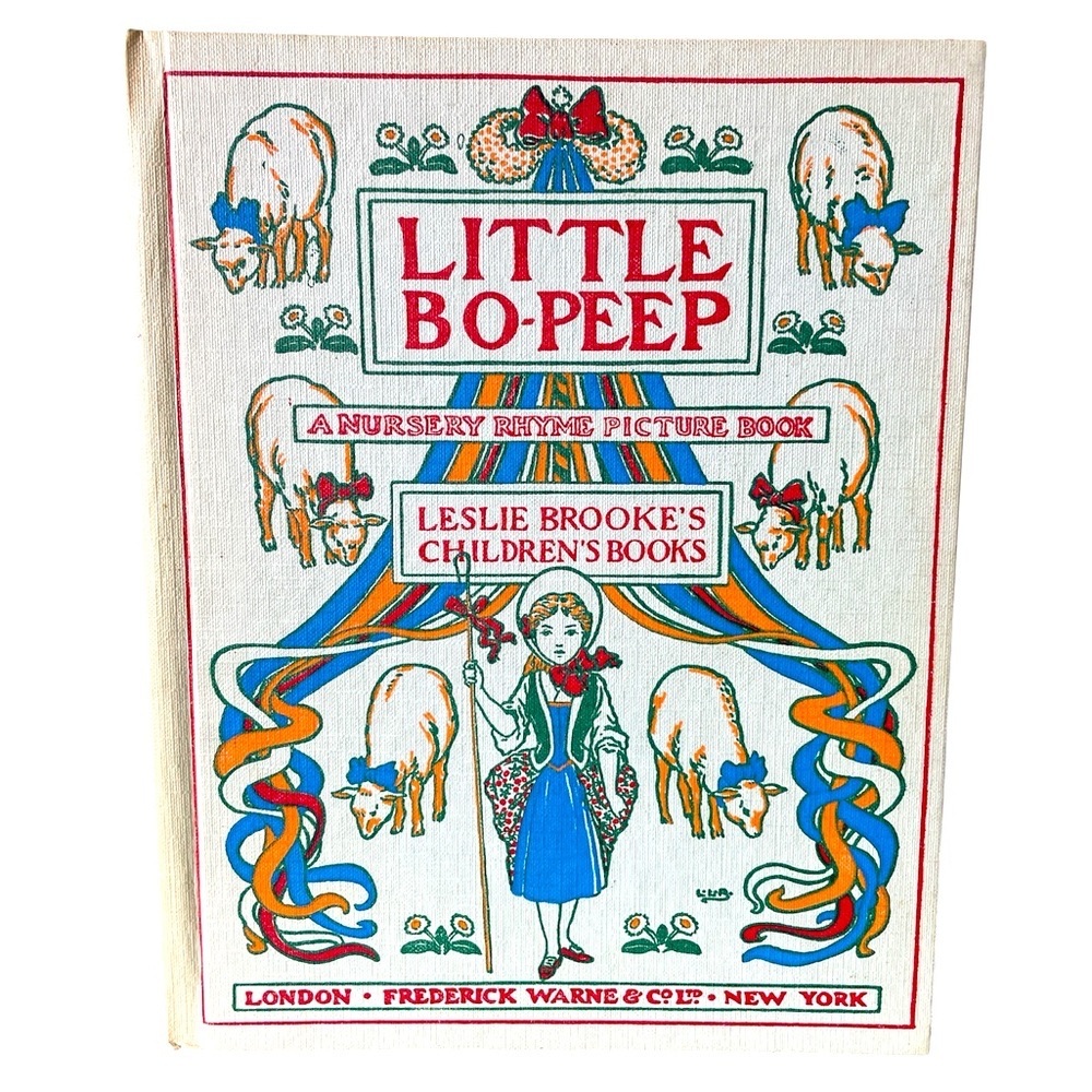 Vintage Illustrated Little Bo-Peep Nursery Rhyme Picture Book (Hardcover)